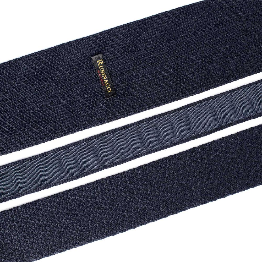 Rubinacci Cravatta in maglia navy blu Promozione Limitata