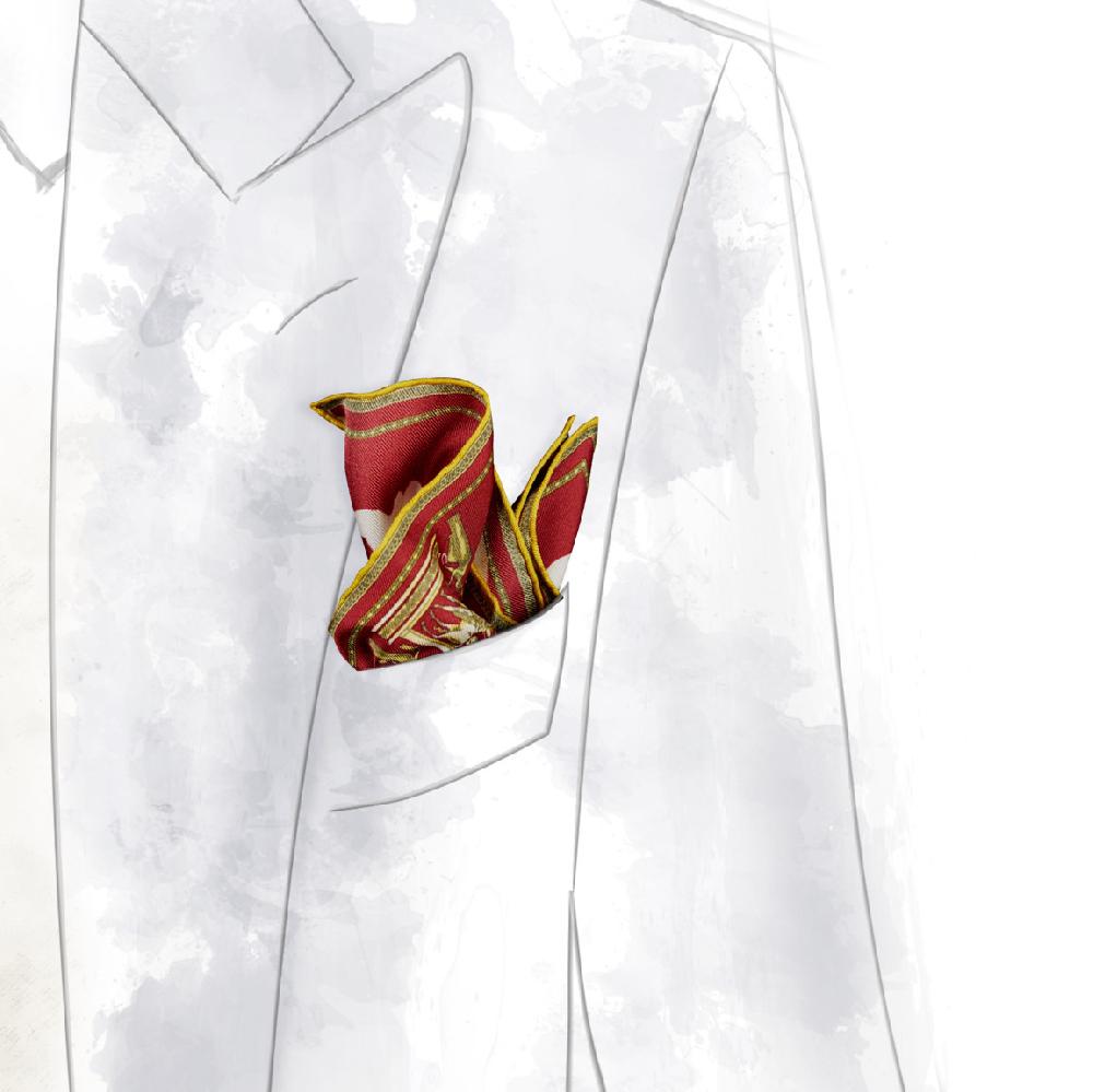 Rubinacci Pochette victory bordeaux Convenienza