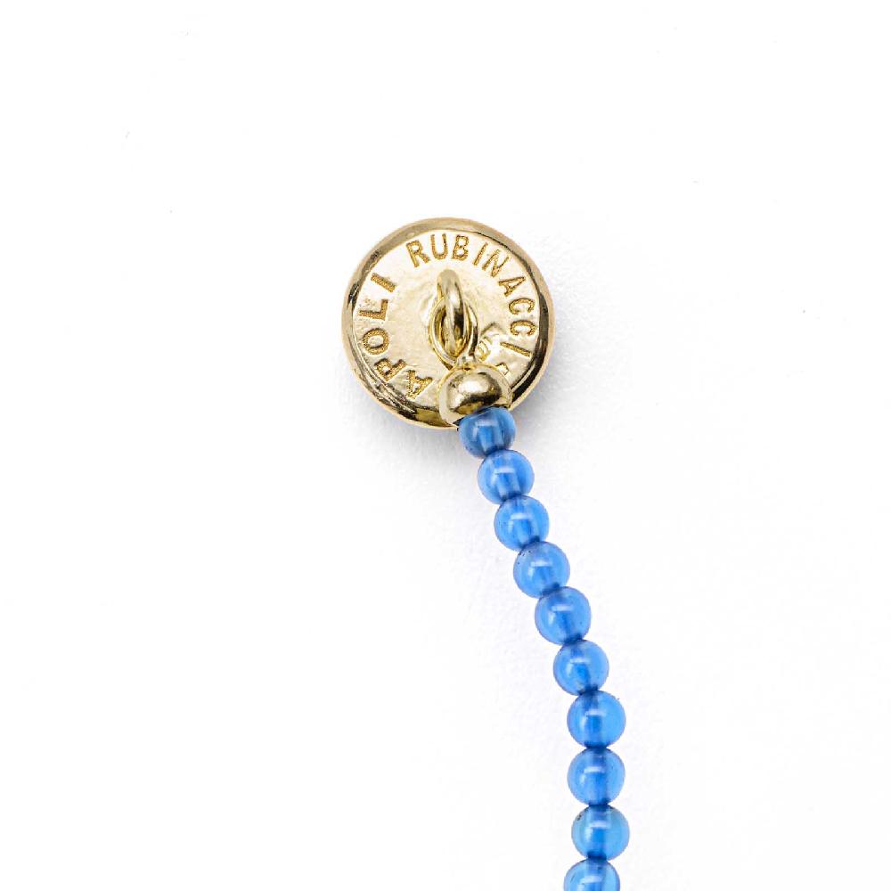 Rubinacci Bottone da bavero ruby in agata azzurro Online Outlet
