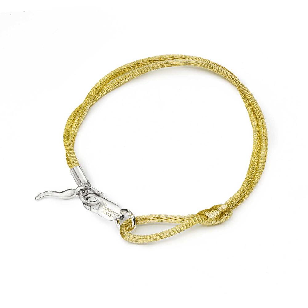 Rubinacci Braccialetto ruby in seta oro Offerta temporanea