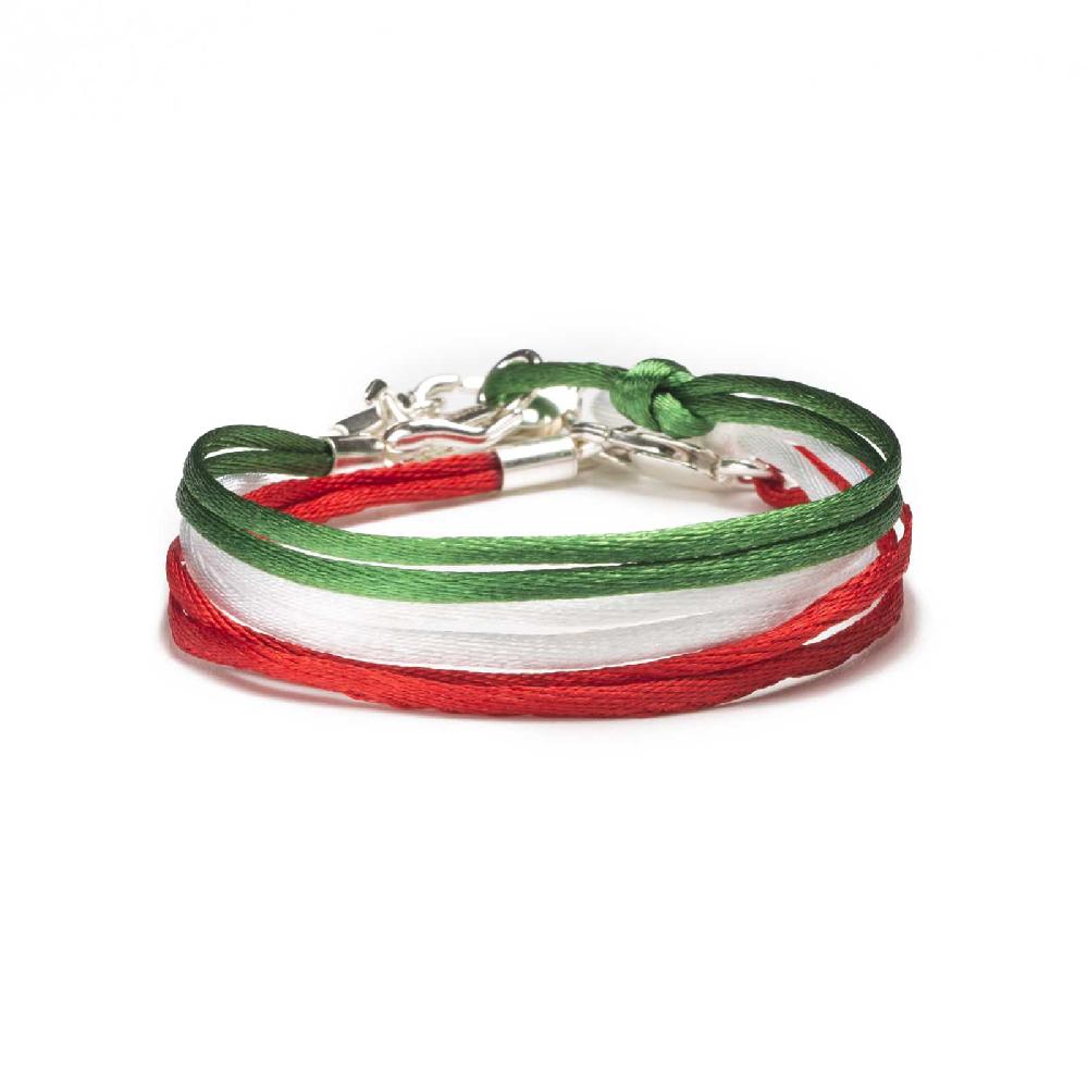 Rubinacci Braccialetto ruby in seta rosso Offerte stagionali