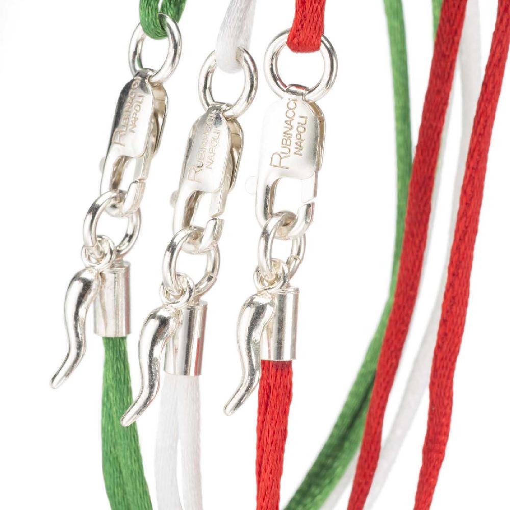 Rubinacci Braccialetto ruby in seta bianco Comprane uno, ottenene uno gratis