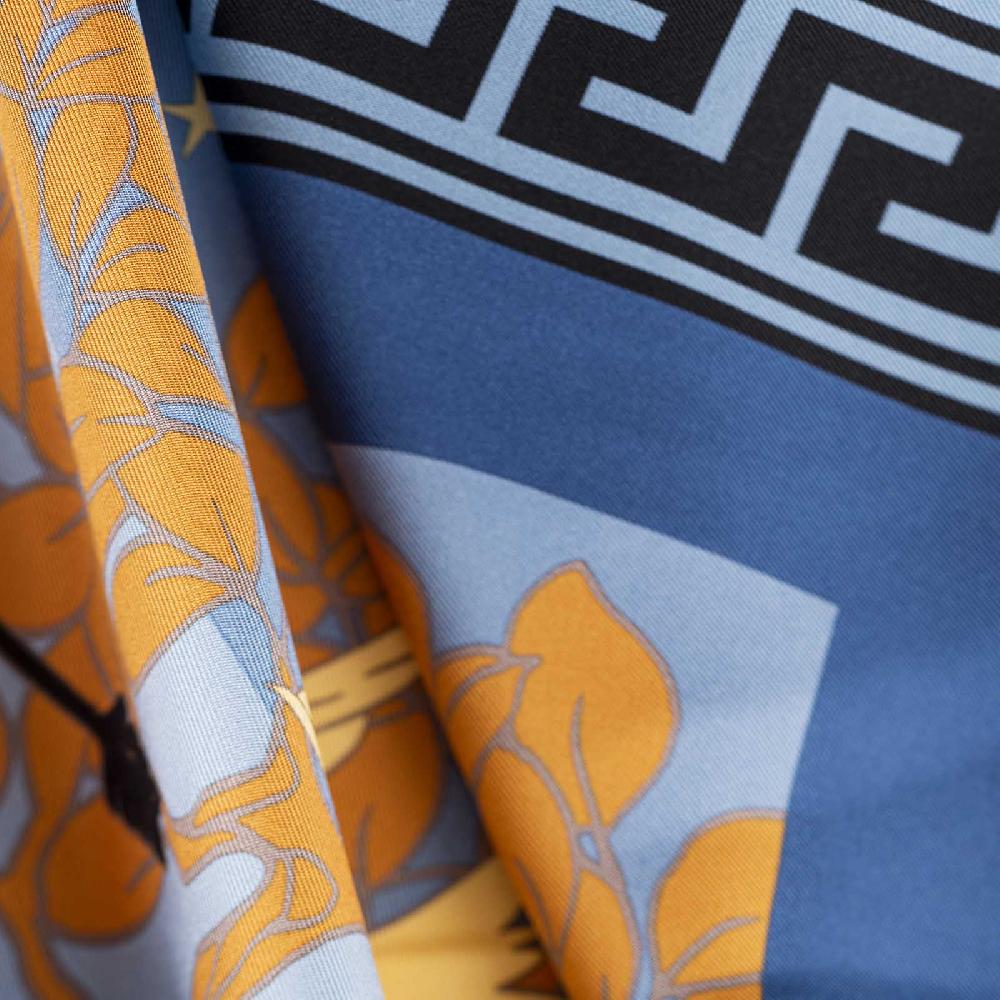 Rubinacci Foulard Artemide e Apollo blu Ultimi tre giorni