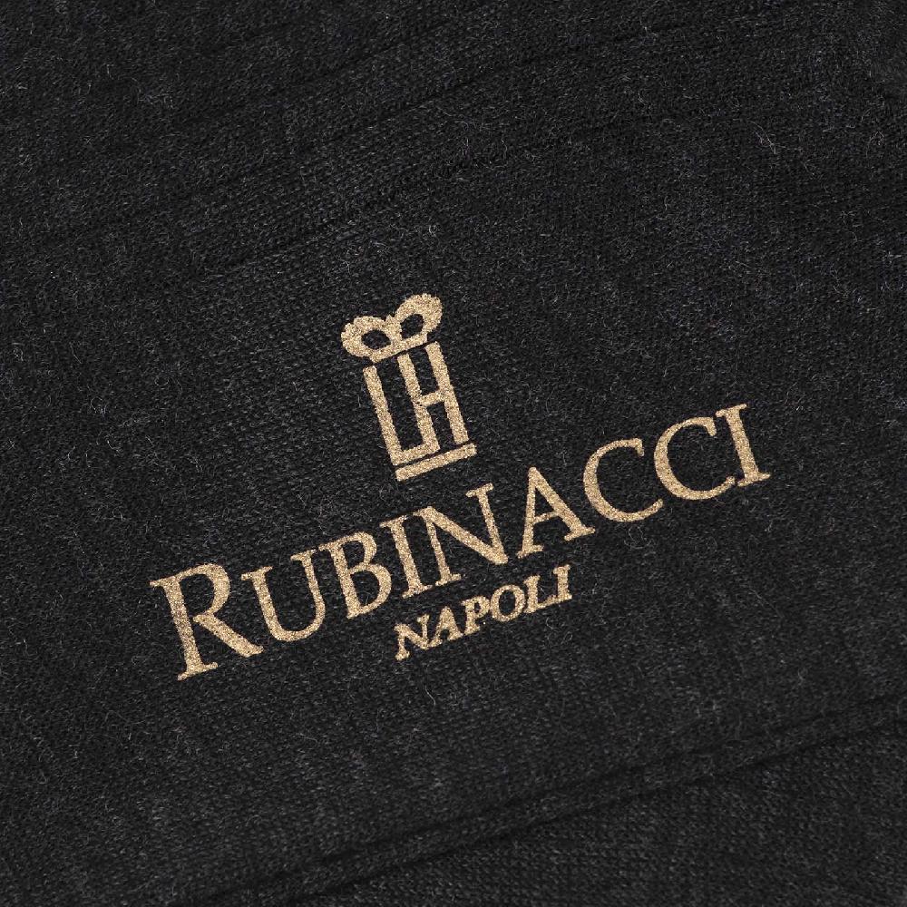 Rubinacci Calze in lana a costina antracite Fino al 50% di sconto