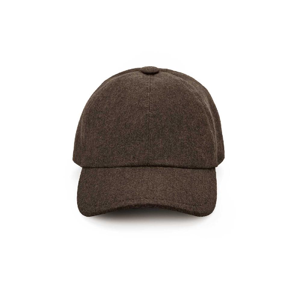 Rubinacci Cappello baseball in lana marrone 50% di sconto con spedizione gratuita