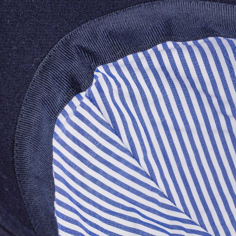 Rubinacci Cappello baseball in lana Skyfall blu Officina