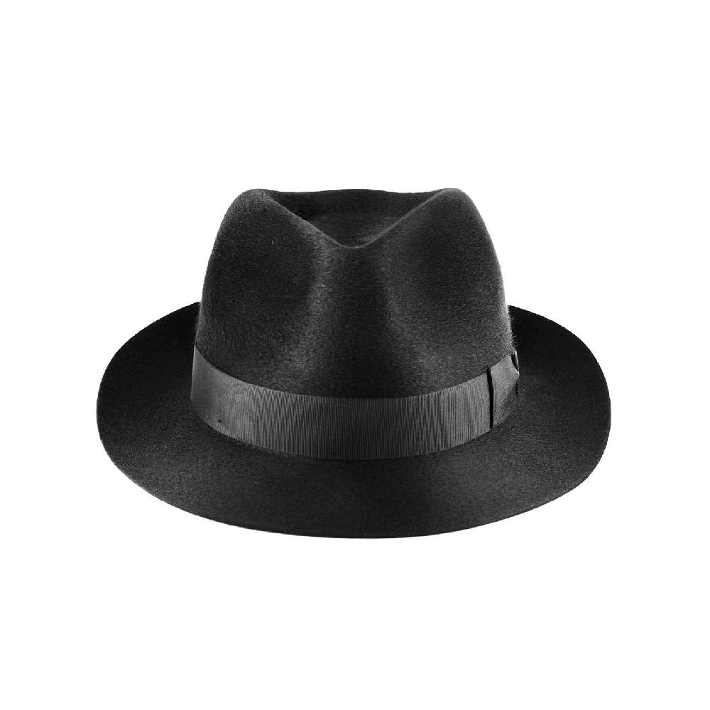 Rubinacci Fedora in cashmere nero Limitato a 3 giorni