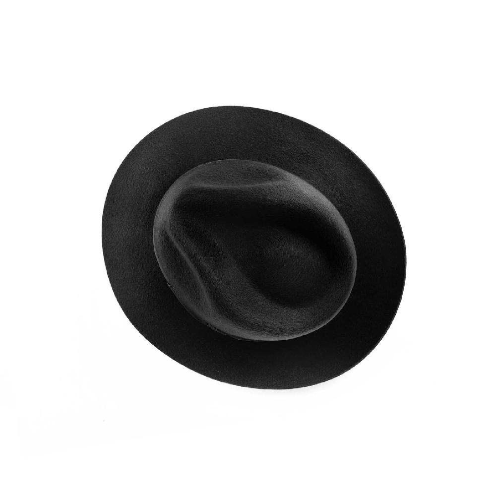 Rubinacci Fedora in cashmere nero Limitato a 3 giorni