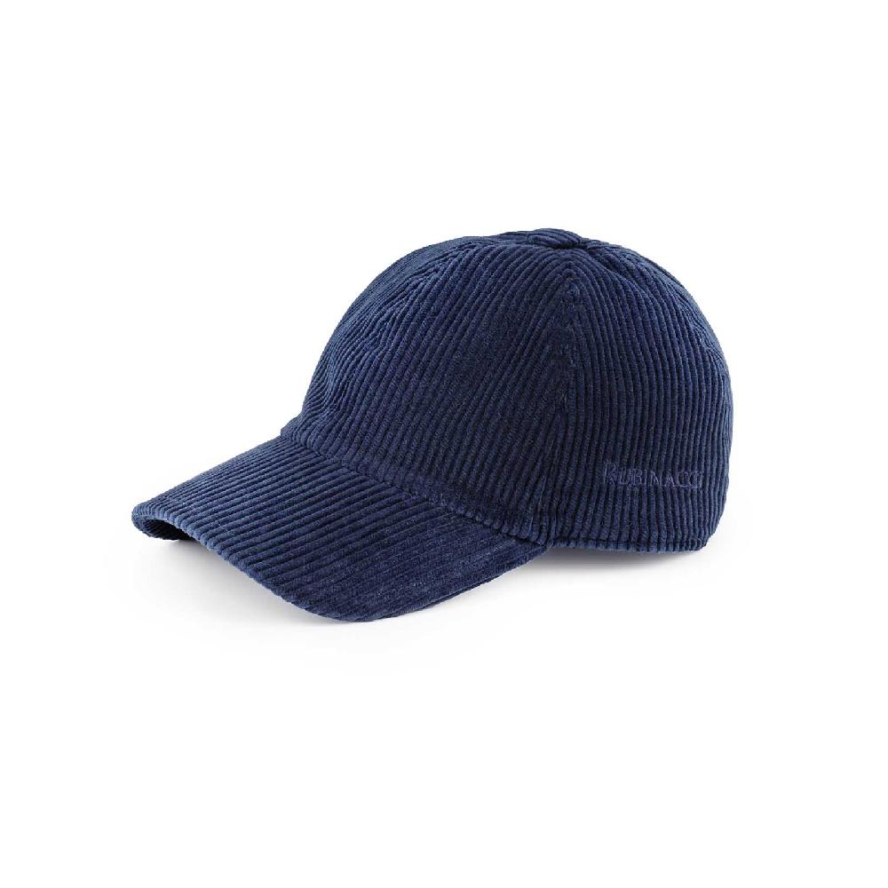 Rubinacci Cappello baseball in velluto a coste blu Black Friday Prezzi