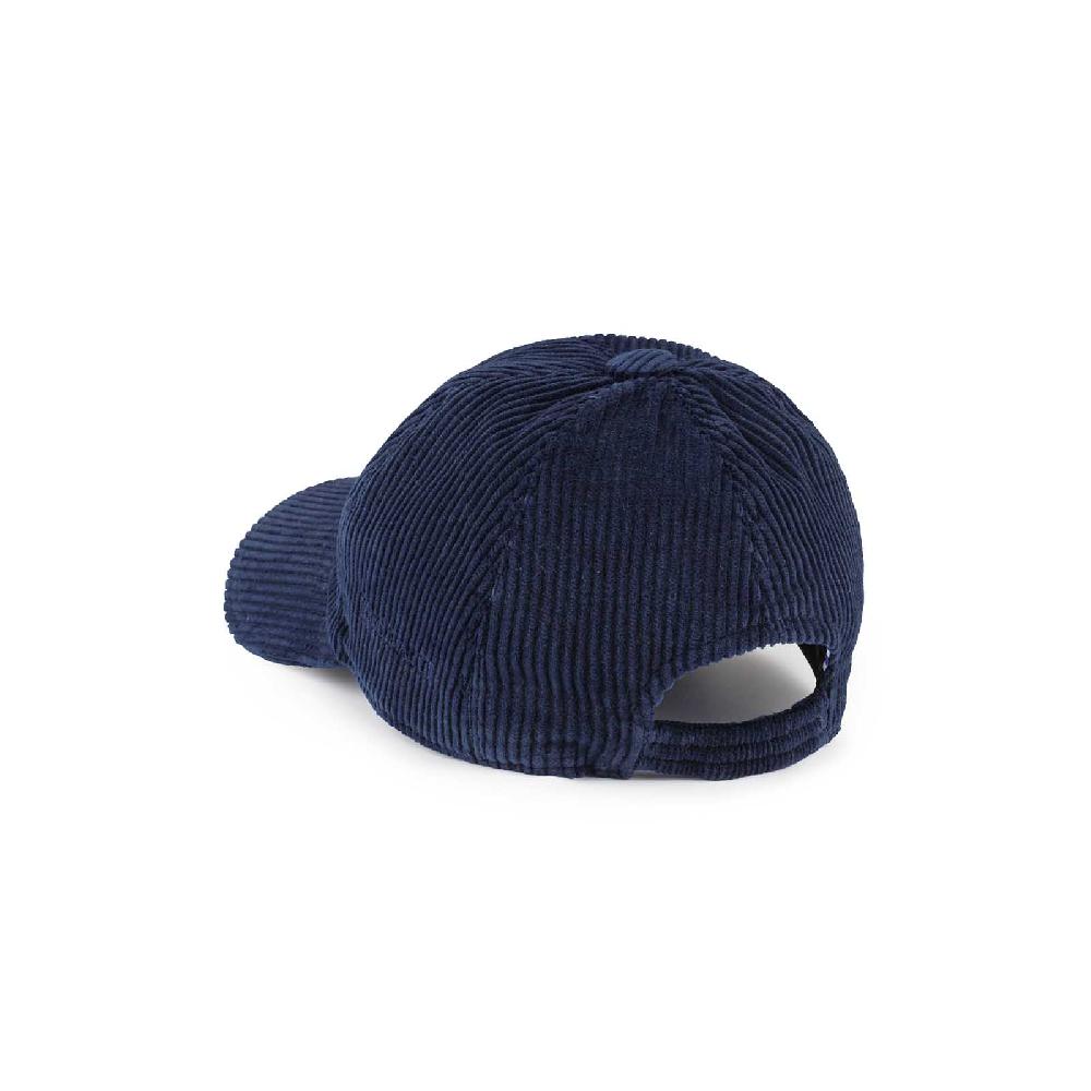 Rubinacci Cappello baseball in velluto a coste blu Black Friday Prezzi