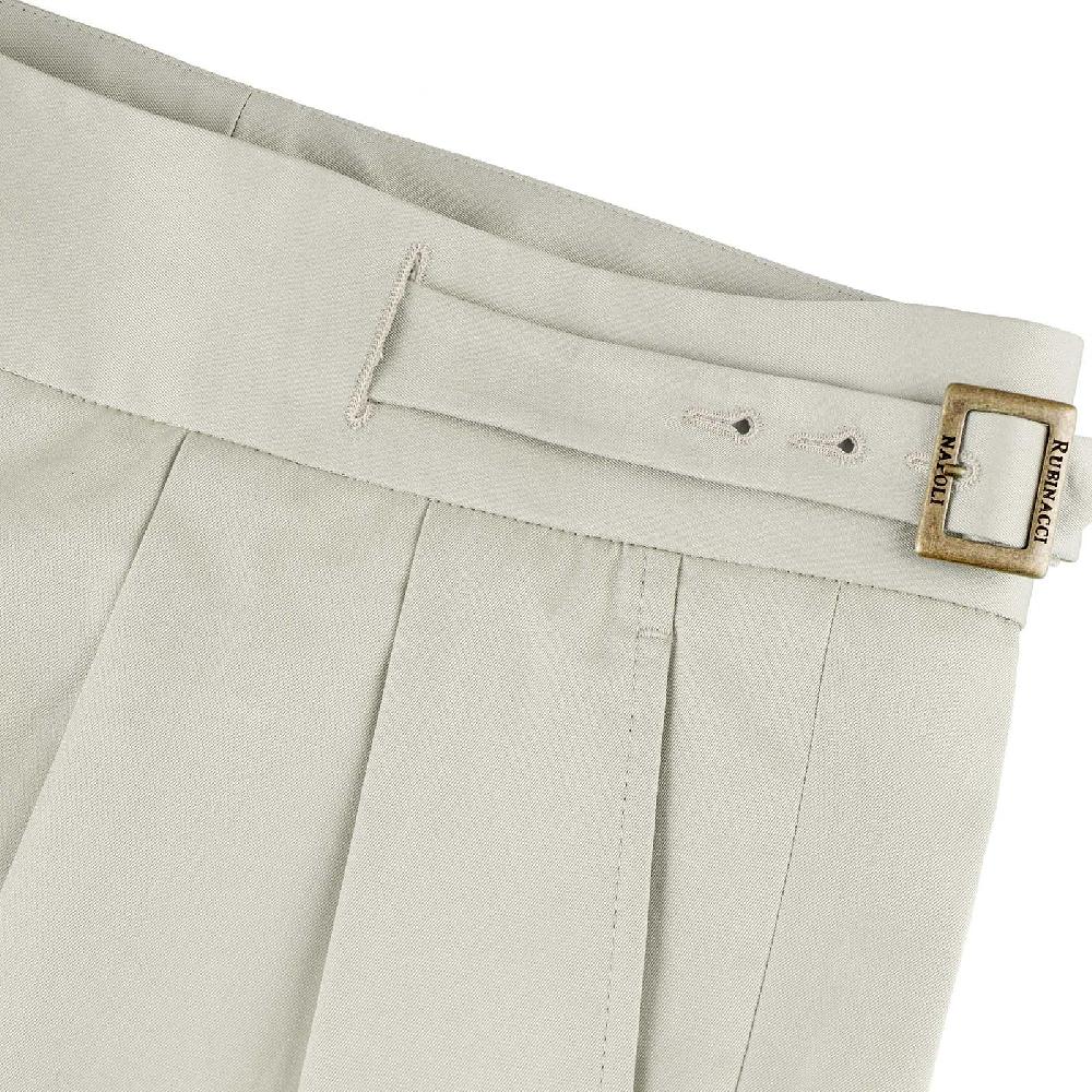 Rubinacci Vintage archive pantalone Manny in cotone ghiaccio Acquista Ora