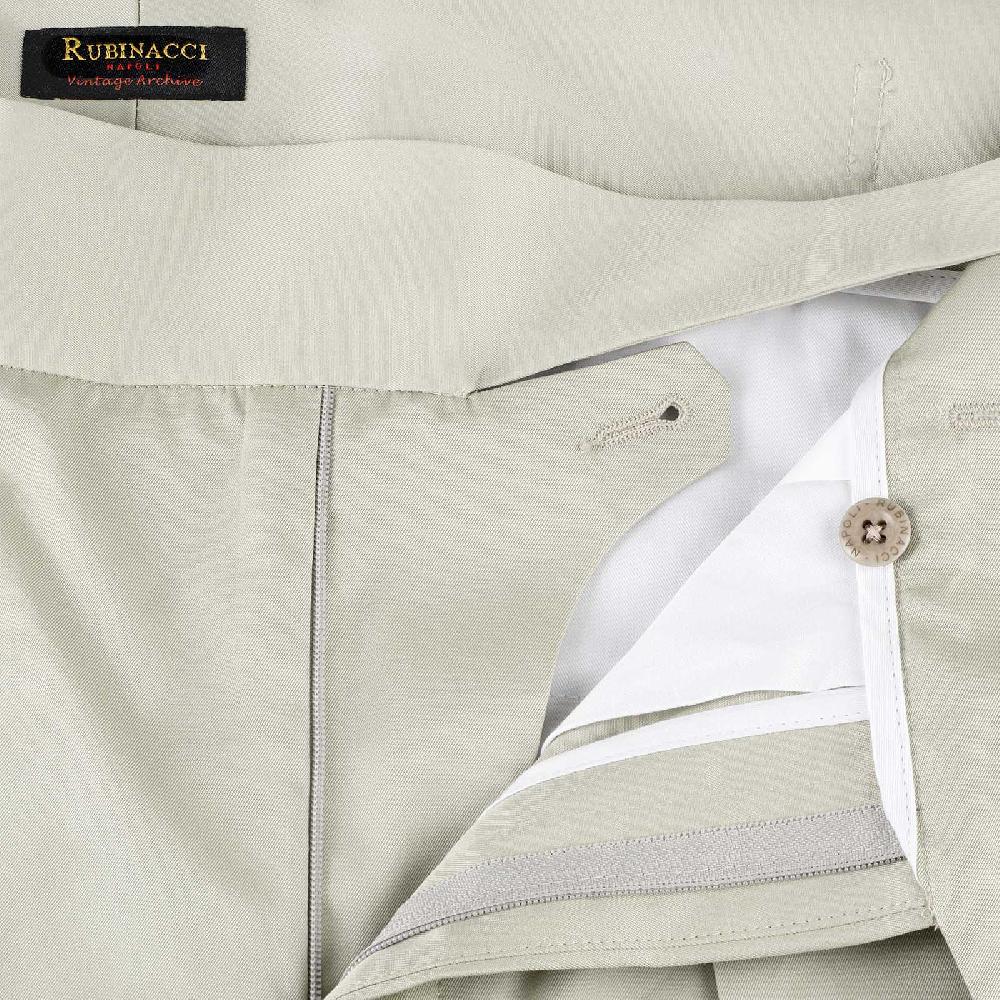 Rubinacci Vintage archive pantalone Manny in cotone ghiaccio Acquista Ora