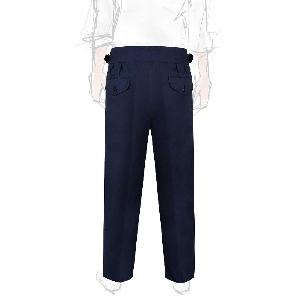 Rubinacci Vintage archive pantalone Manny in cotone blu Promozione Limitata