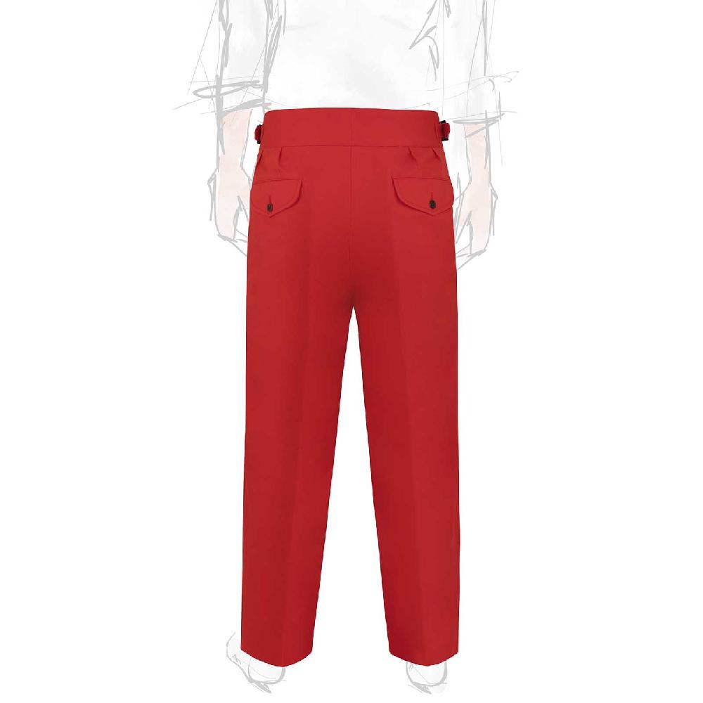 Rubinacci Vintage archive pantalone Manny in cotone rosso Shopping Online