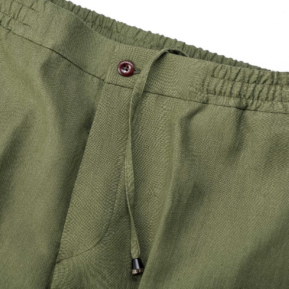 Rubinacci Vintage archive bermuda leisure in lino verde Affare Del Giorno