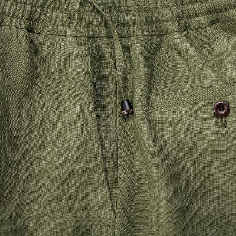 Rubinacci Vintage archive bermuda leisure in lino verde Affare Del Giorno
