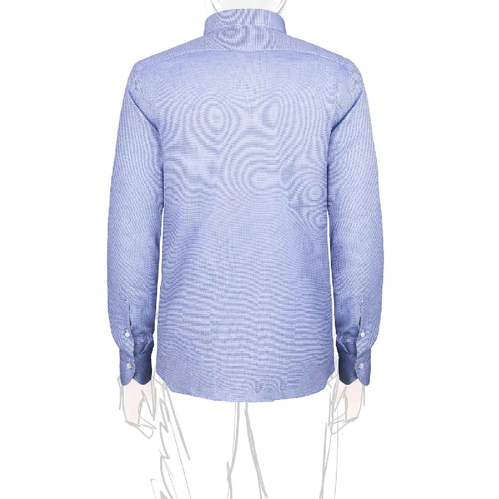 Rubinacci Vintage archive camicia in cellulare celeste Prezzo Ridotto