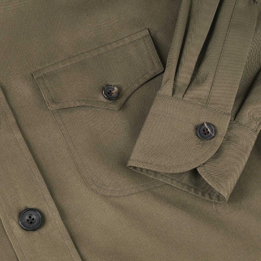 Rubinacci Vintage archive sahariana in cotone oliva Online