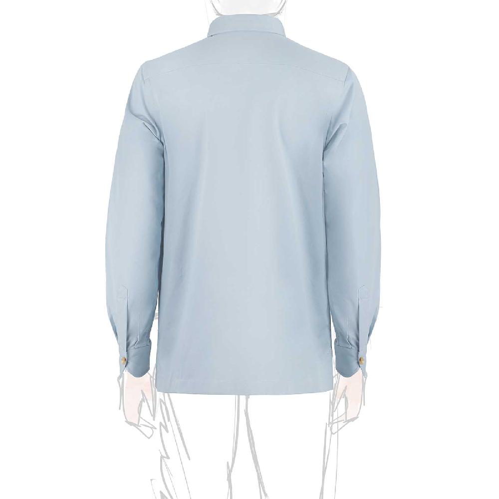 Rubinacci Vintage archive sahariana in cotone celeste Outlet