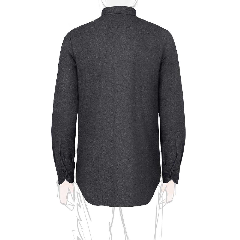 Rubinacci Overshirt in lana grigio Ultimo giorno
