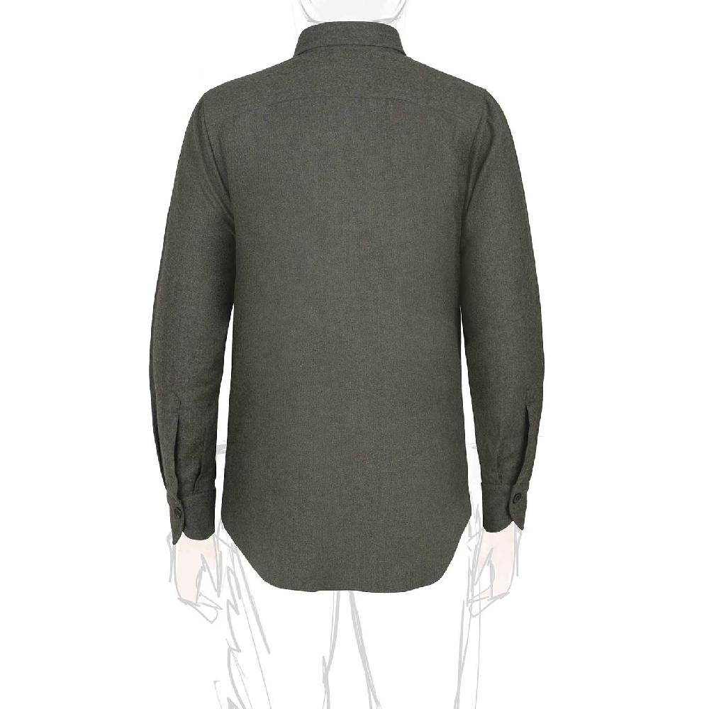 Rubinacci Overshirt in lana verde Fino al 50% di sconto