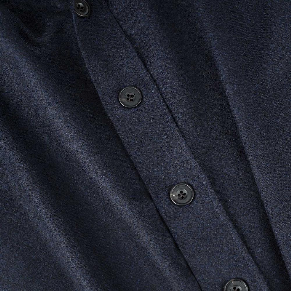 Rubinacci Overshirt in lana blu Fino al 60% di sconto