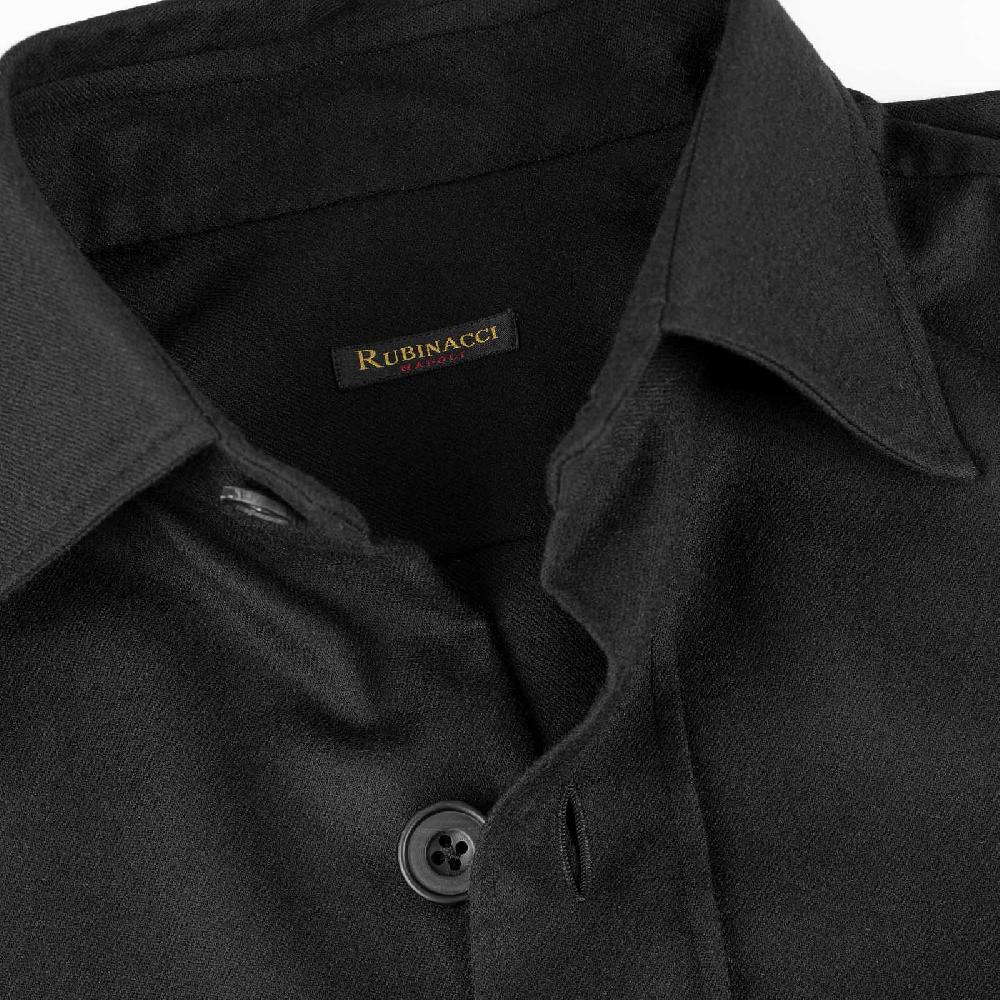 Rubinacci Overshirt in lana nero Only for today