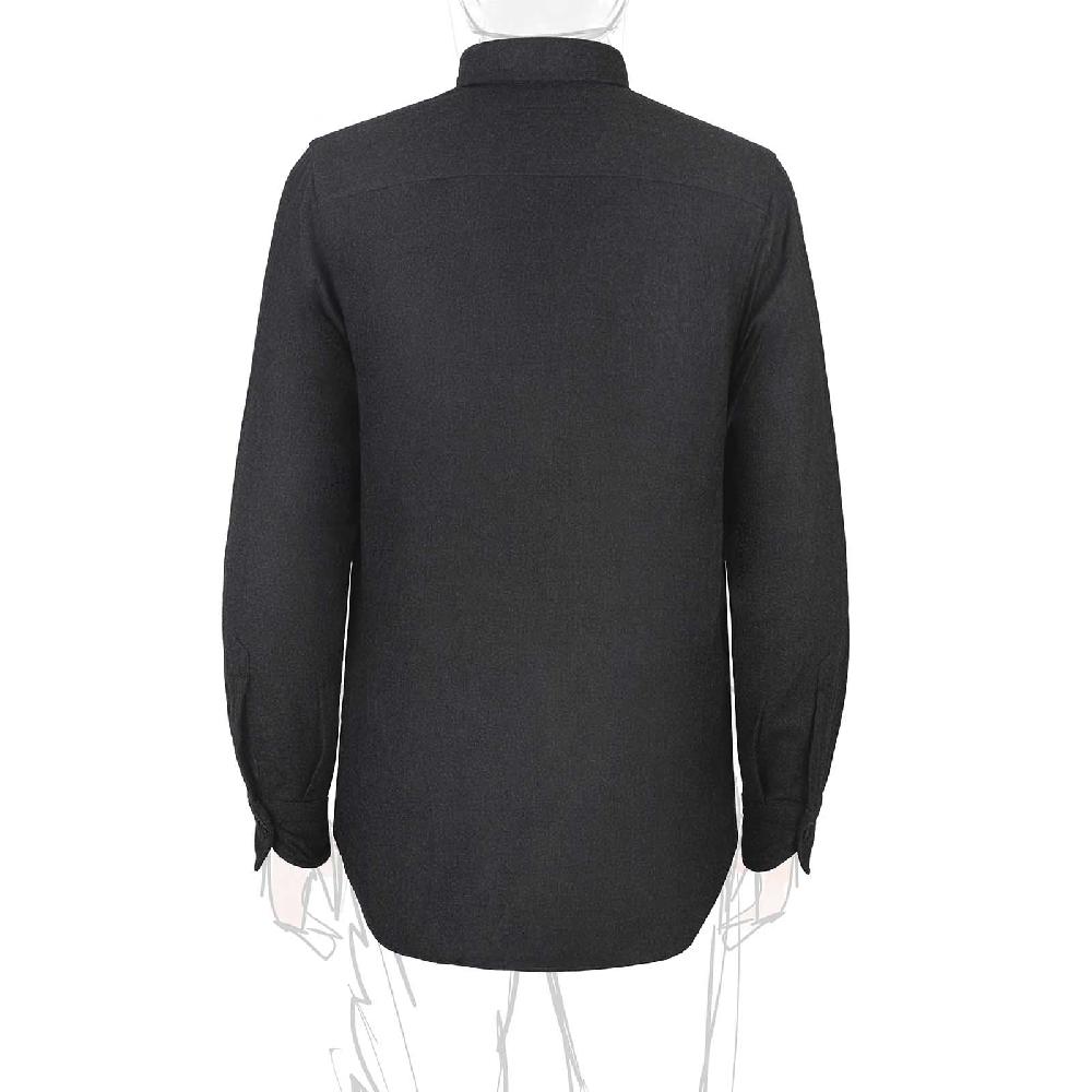 Rubinacci Overshirt in lana e seta grigia Fino al 55% di sconto