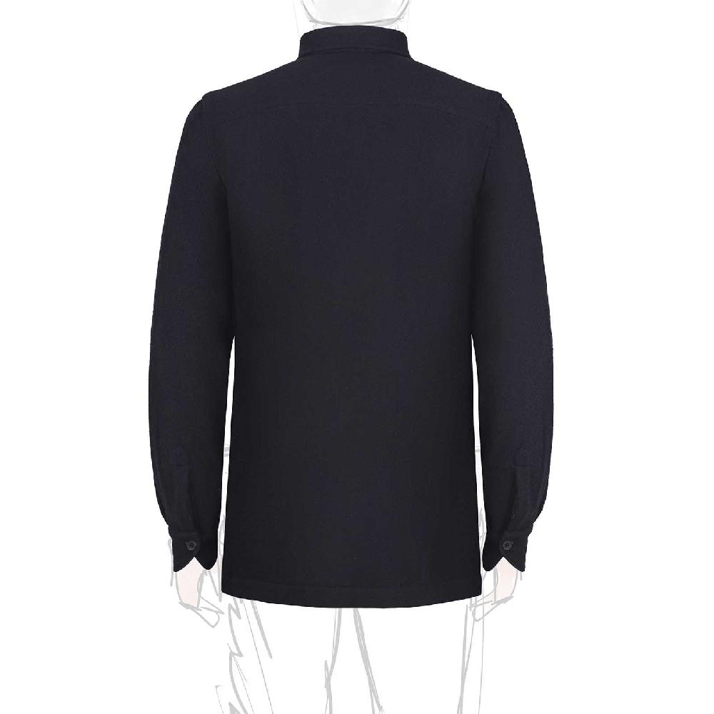 Rubinacci Sahariana in cashmere spigato blu Trasporto libero internazionale