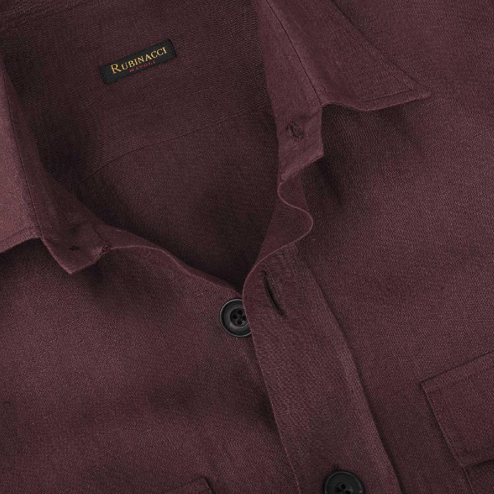 Rubinacci Sahariana in lino bordeaux Duty-free