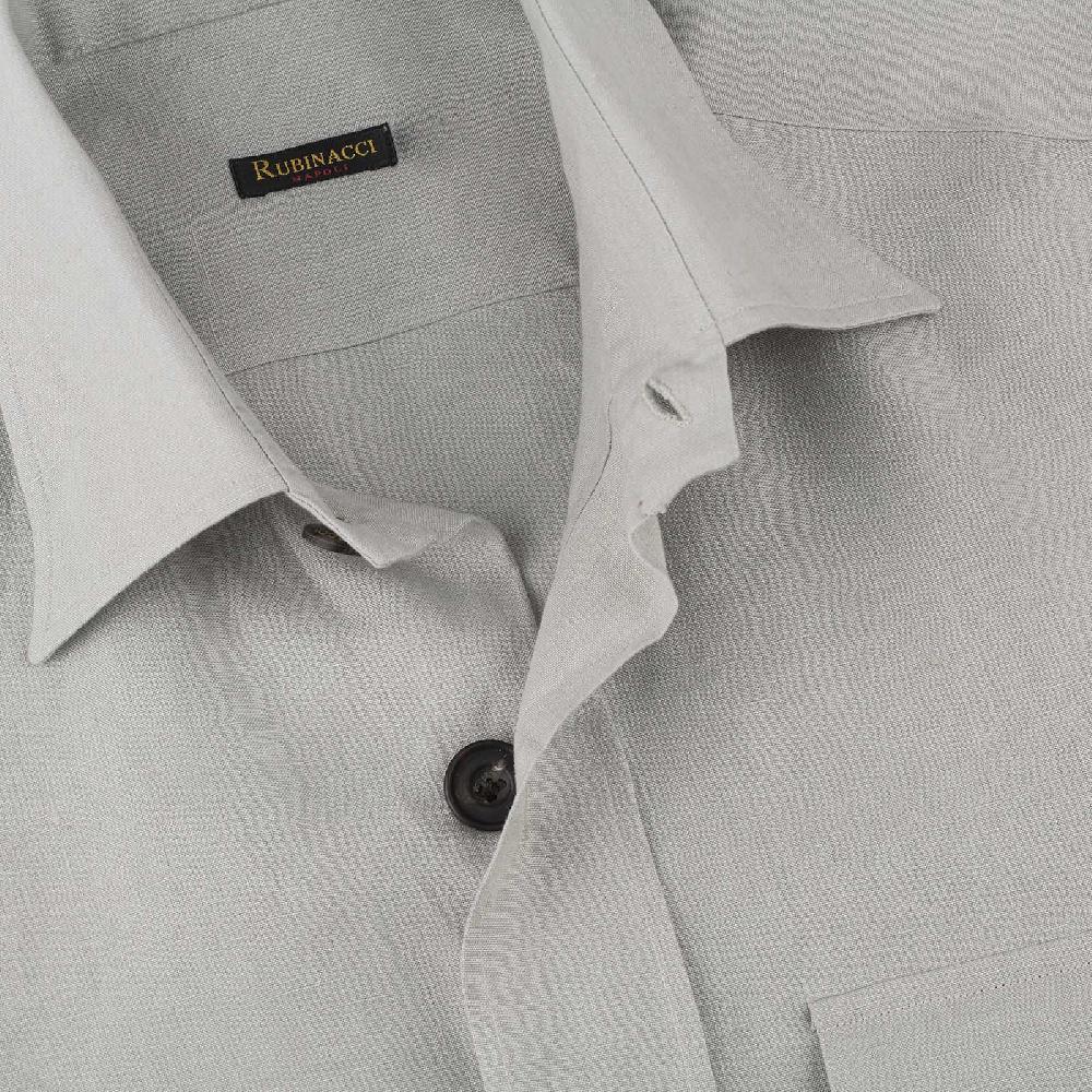 Rubinacci Sahariana in lino grigio 2025
