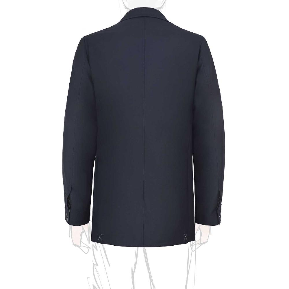 Rubinacci Giacca in Lana “Green Certified” blu Promozione