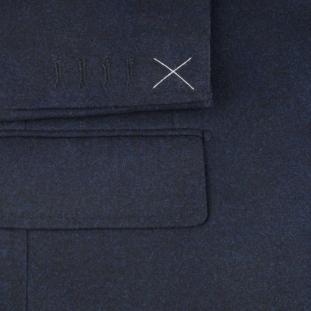 Rubinacci Giacca in flanella blu Pezzi Unici