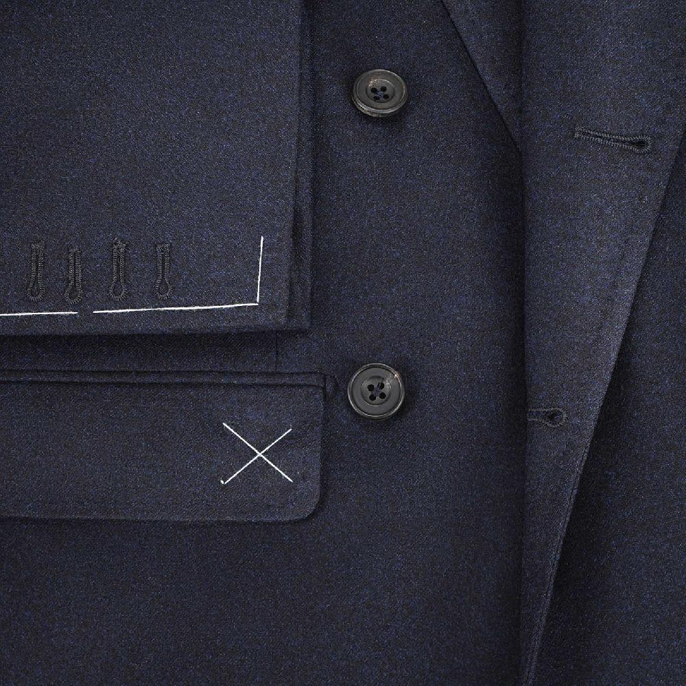 Rubinacci Giacca in flanella blu Sottocosto