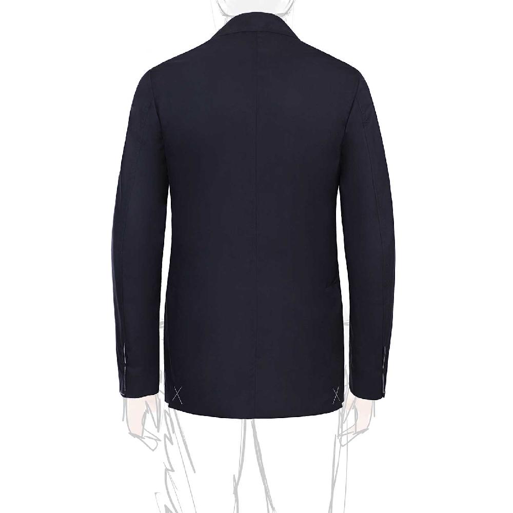 Rubinacci Giacca in lana blu Sconto
