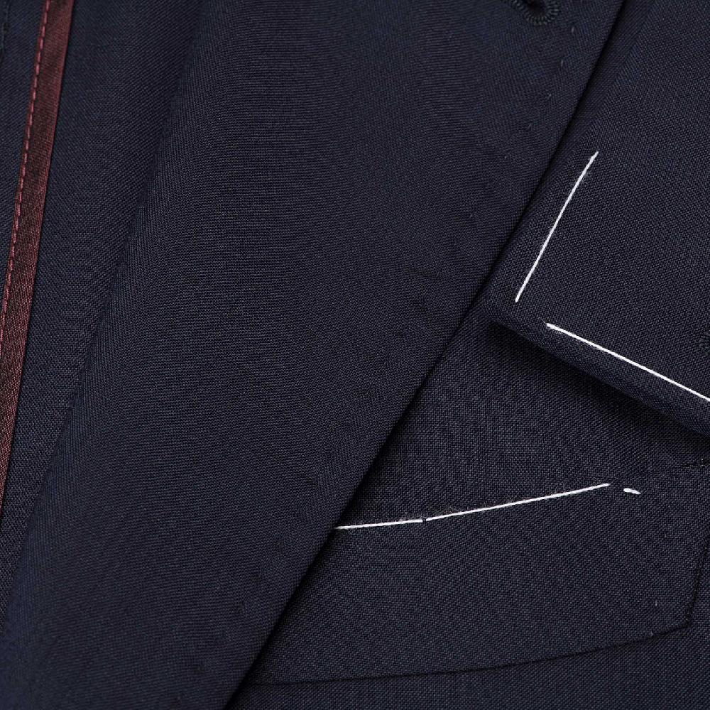 Rubinacci Giacca in lana blu Sconto