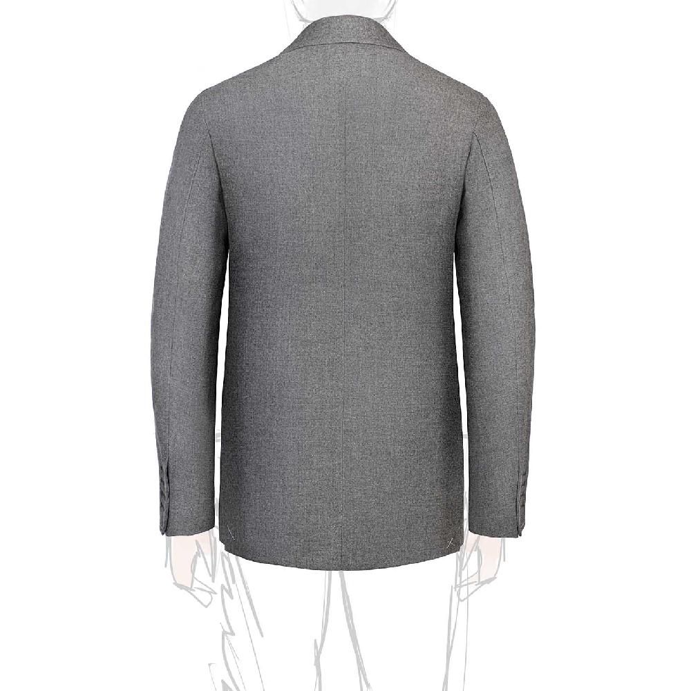 Rubinacci Giacca in flanella grigia Outlet