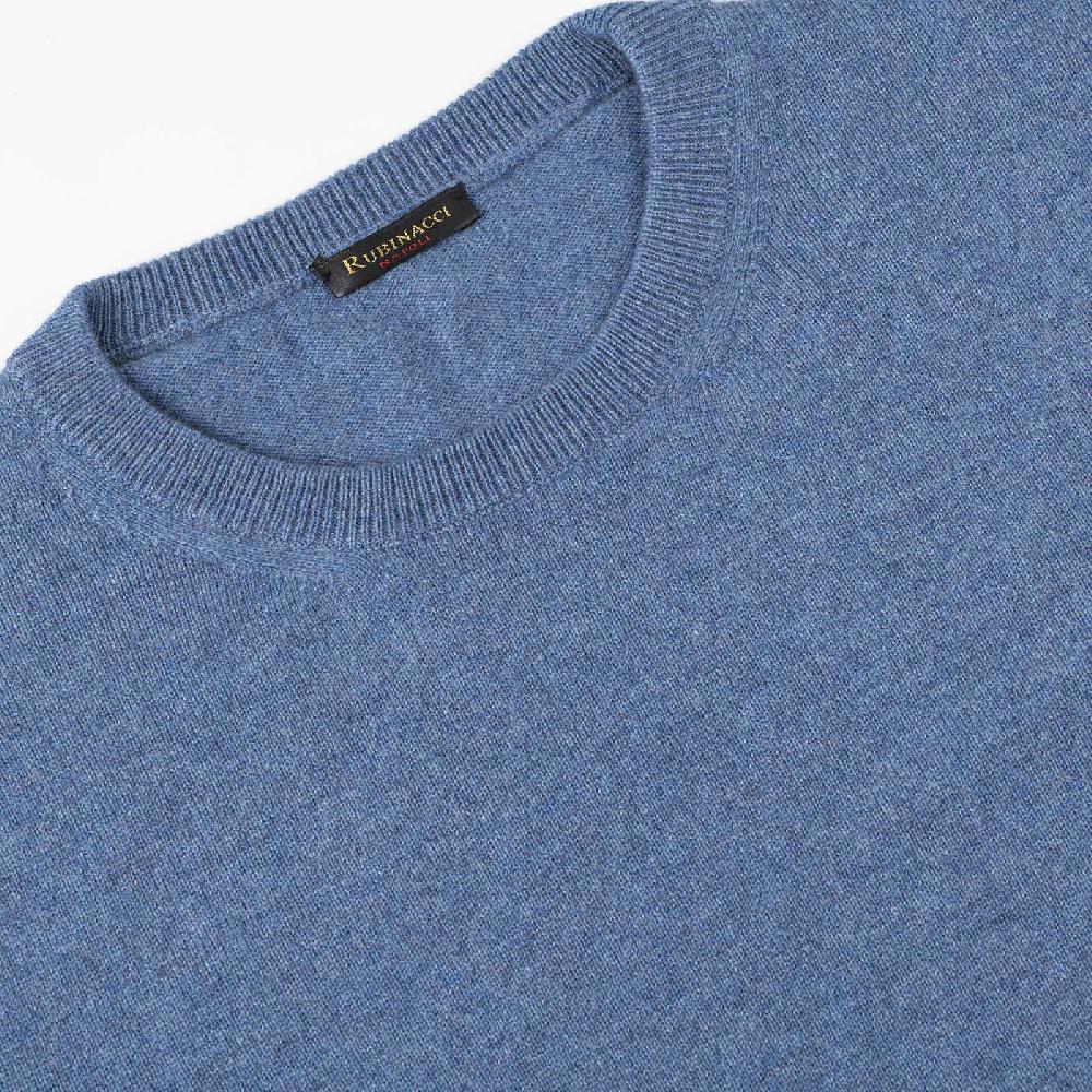 Rubinacci Girocollo in cashmere jeans I Più Venduti