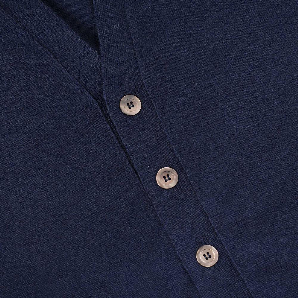 Rubinacci Gilet in cashmere blu Vendite Flash