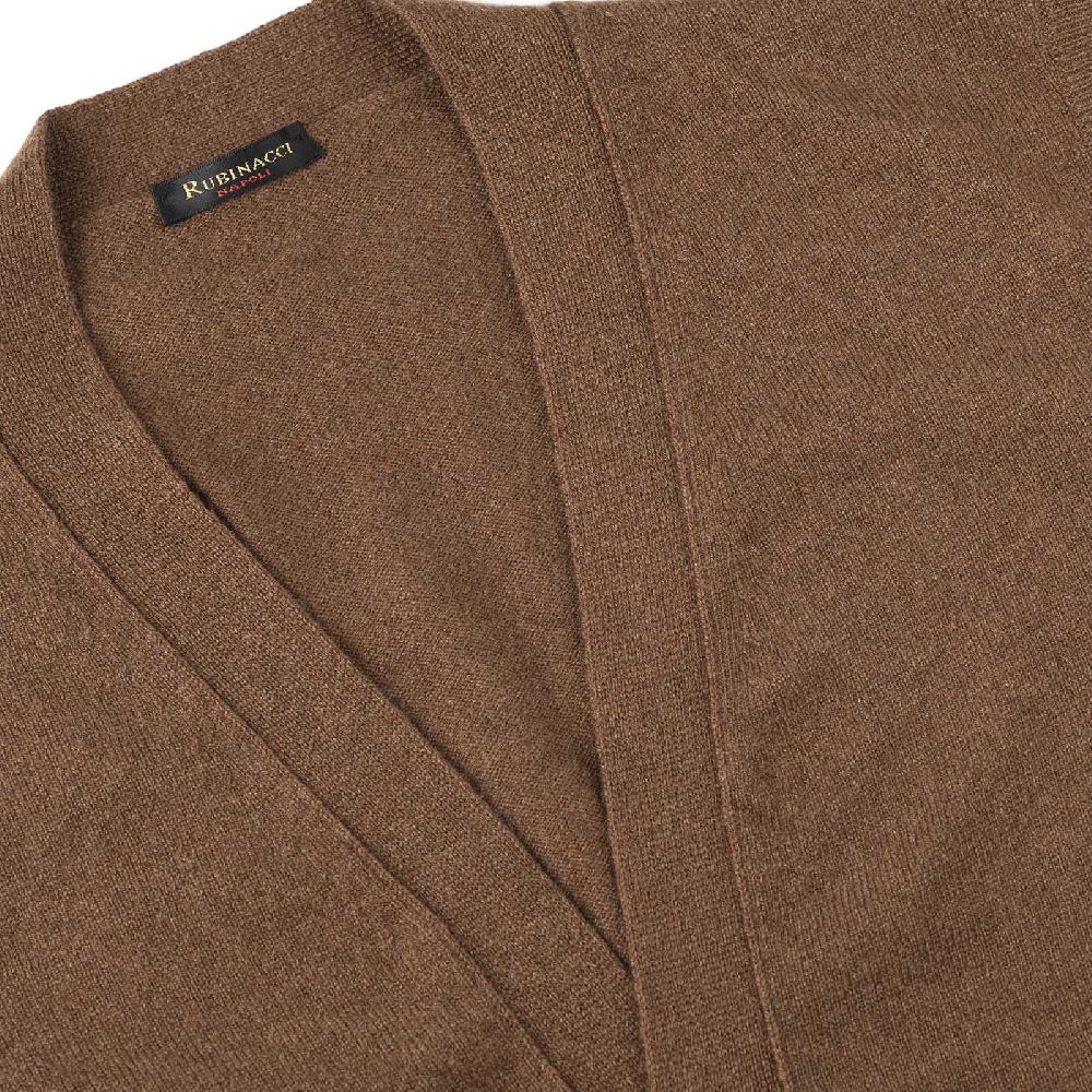 Rubinacci Gilet in cashmere nocciola Negozio