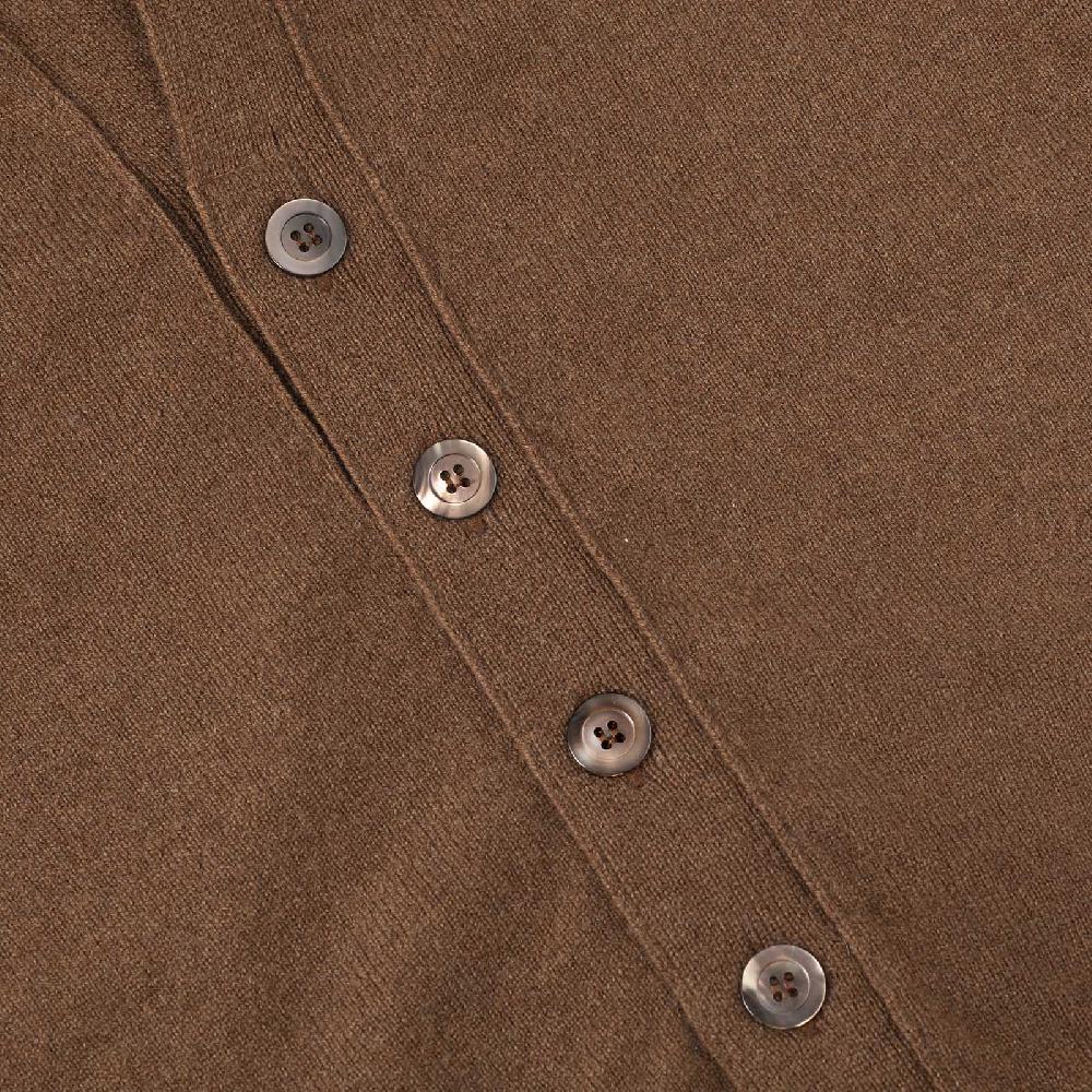 Rubinacci Gilet in cashmere nocciola Negozio