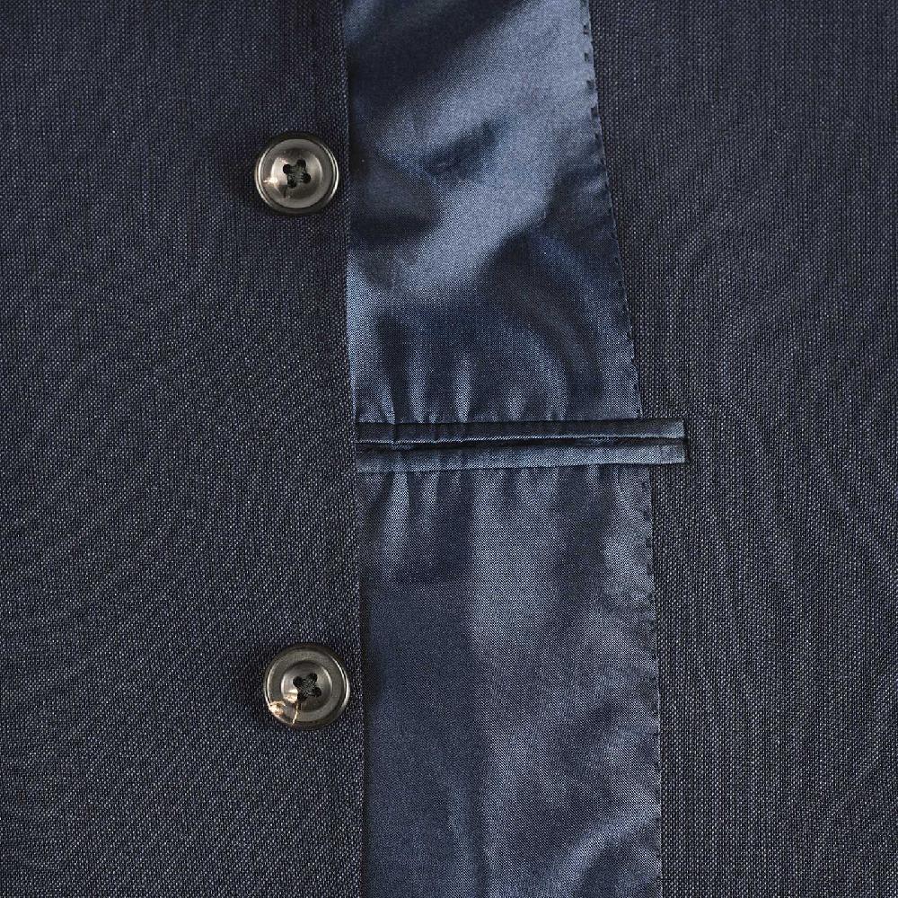 Rubinacci Giacca in lana e mohair blu Nuova