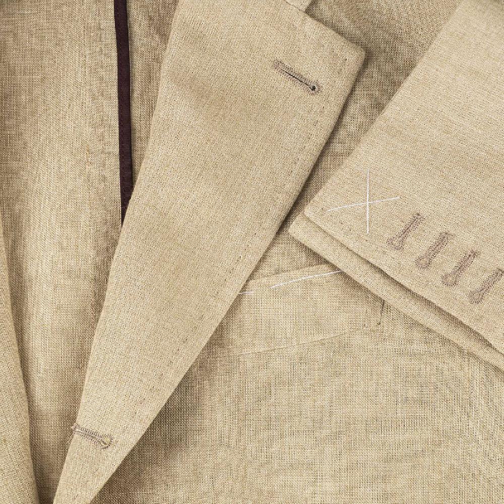 Rubinacci Giacca in lino beige Comprare a buon mercato
