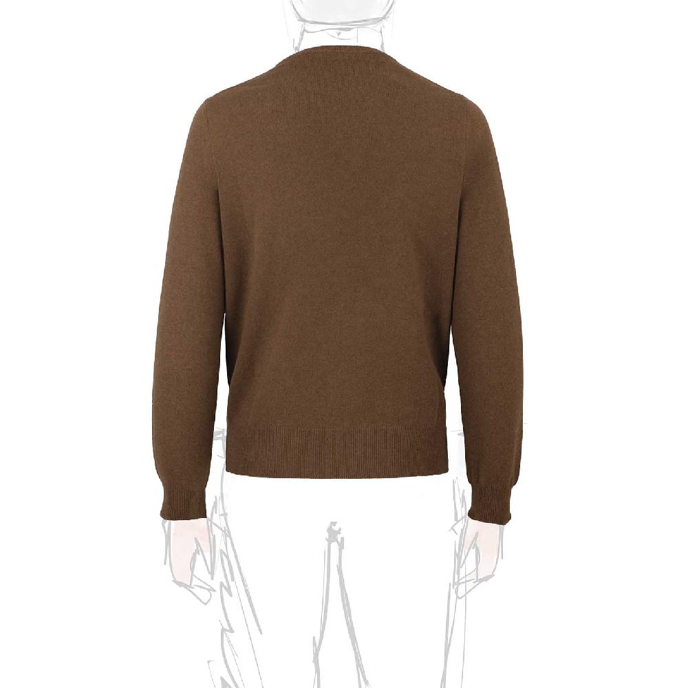 Rubinacci Girocollo in cashmere nocciola Flash Sale
