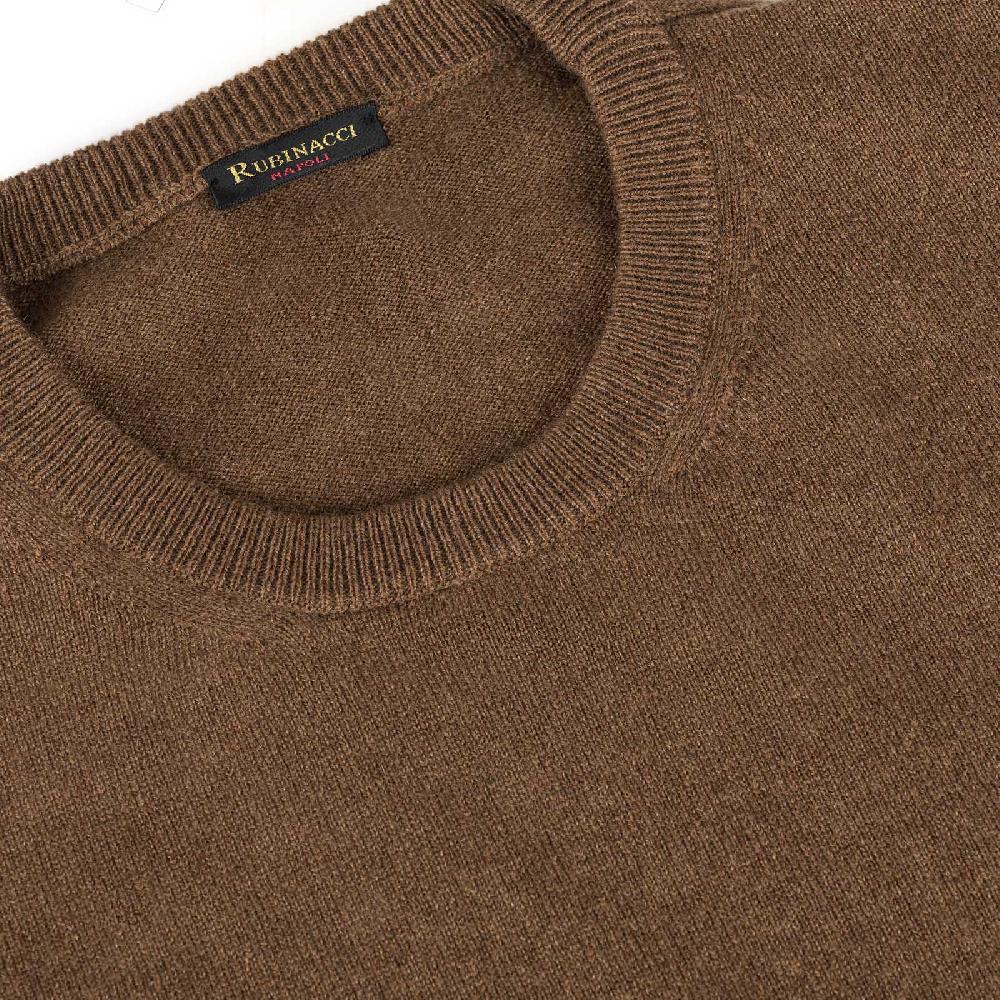 Rubinacci Girocollo in cashmere nocciola Flash Sale