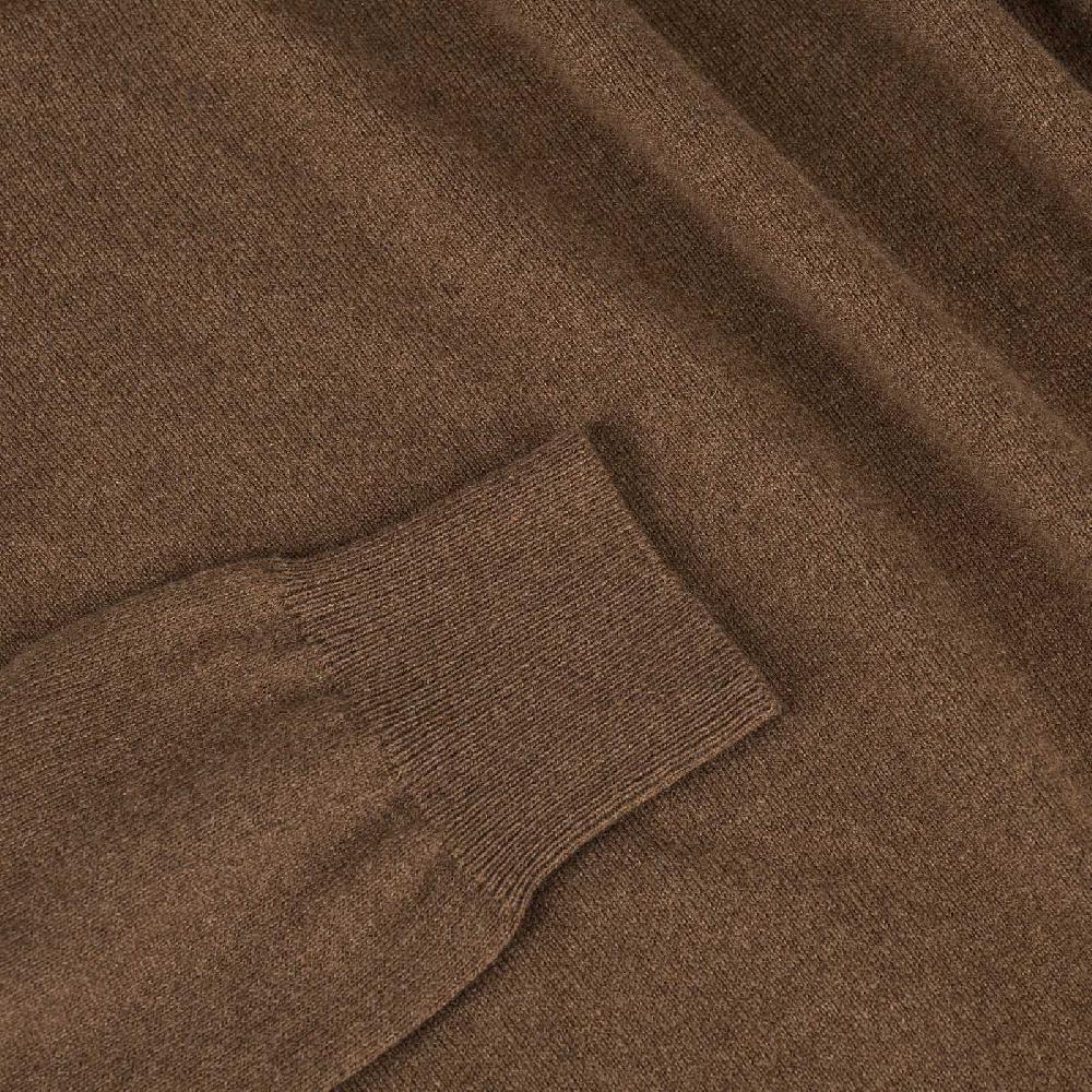 Rubinacci Girocollo in cashmere nocciola Flash Sale