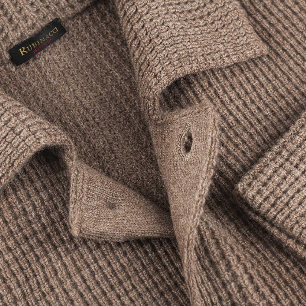 Rubinacci Cardigan cashmere nocciola Black Friday
