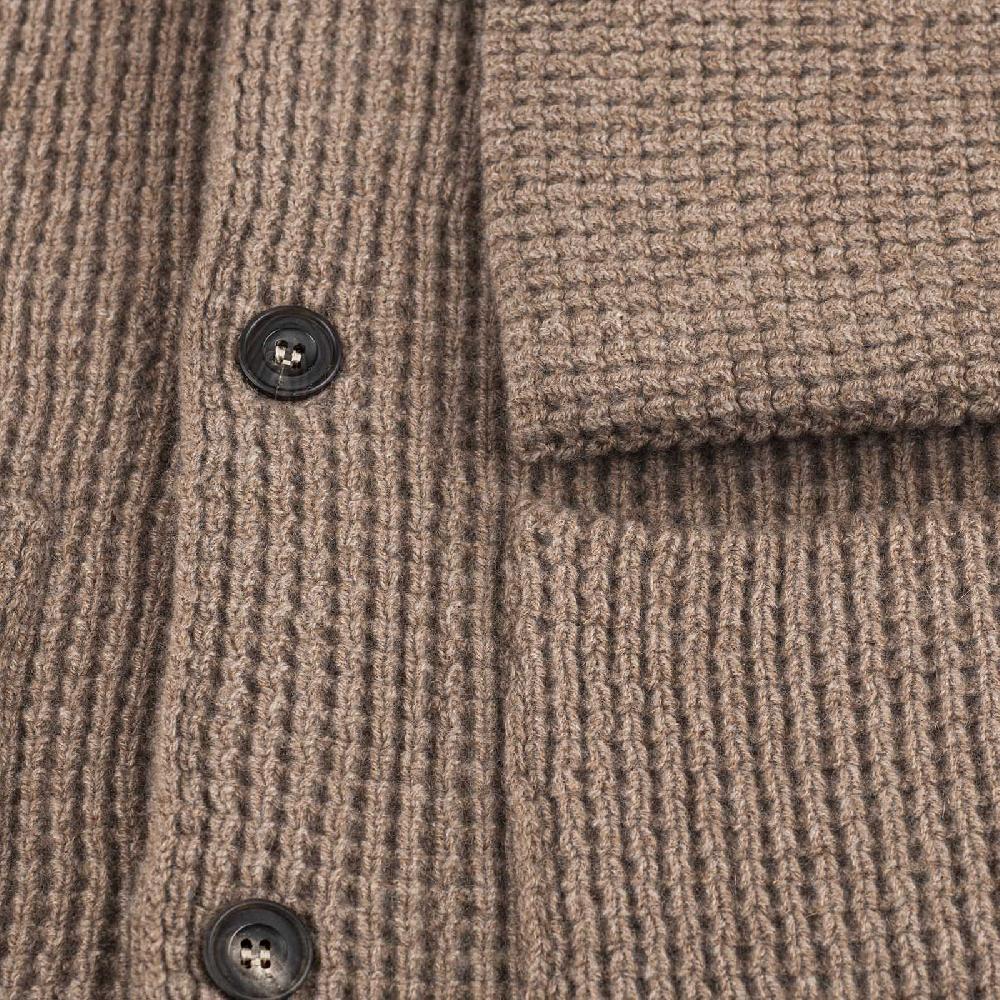 Rubinacci Cardigan cashmere nocciola Black Friday
