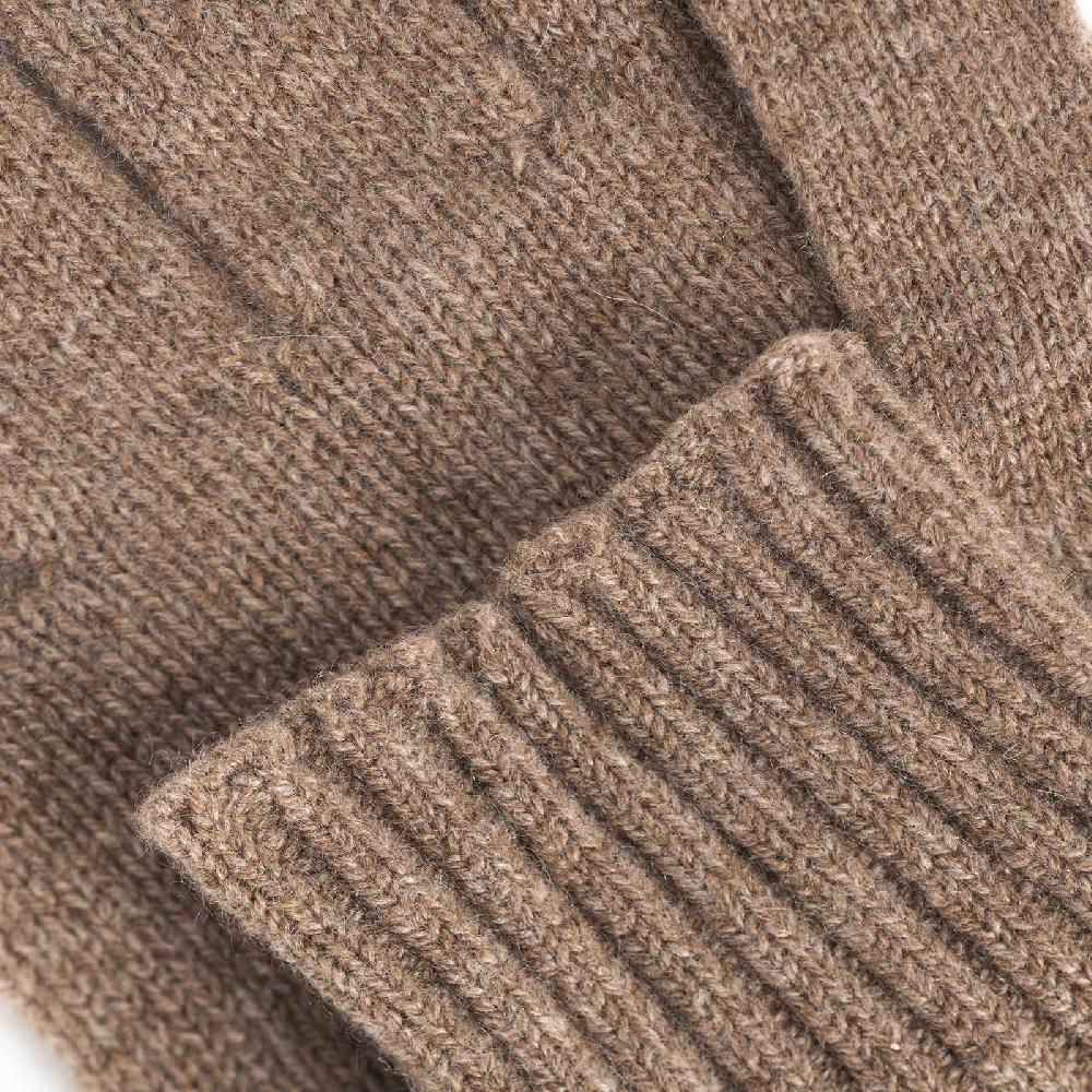 Rubinacci Guanti in cashmere nocciola Cyber Monday