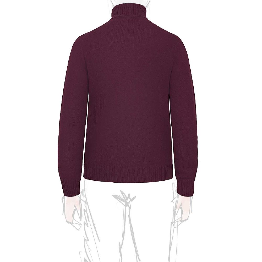 Rubinacci Collo alto in cashmere vino Offerta Pasqua